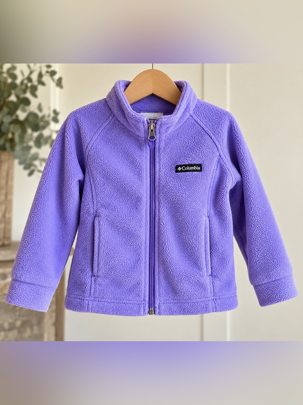 Columbia Benton Springs Fleece Jacket Girls 3T Lavender Purple